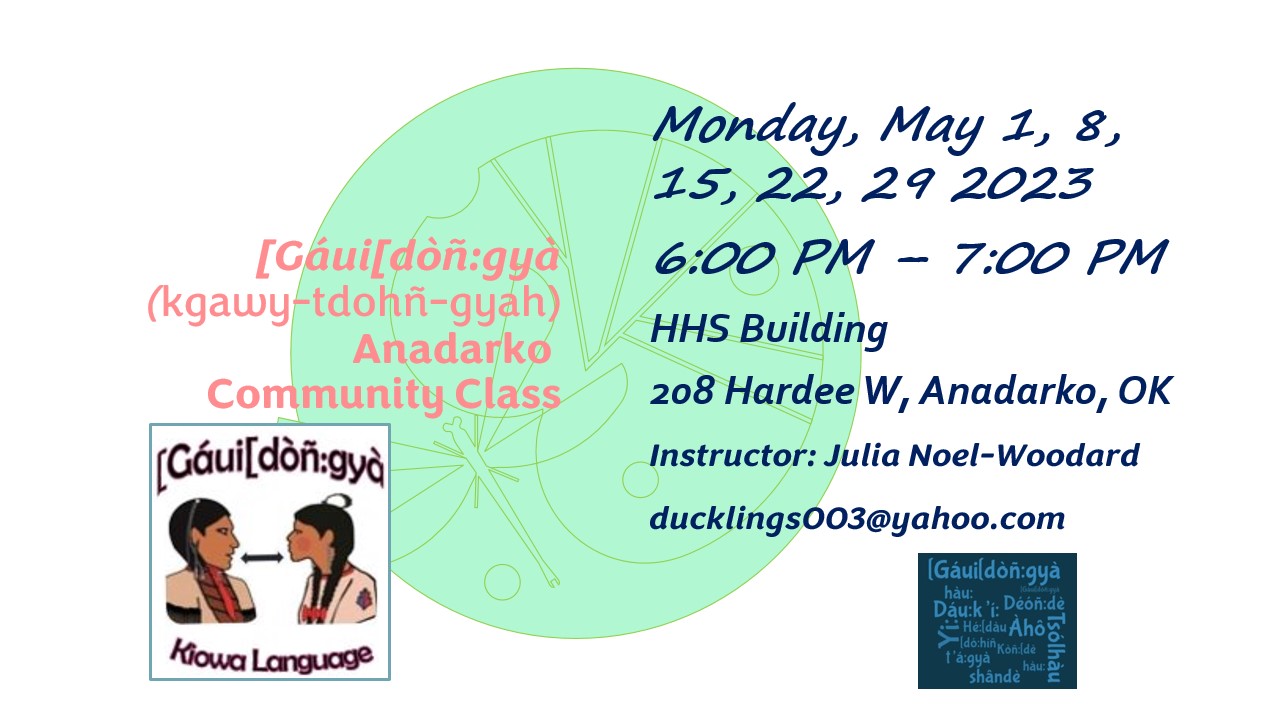 Anadarko Community Language Class Kiowa Tribe